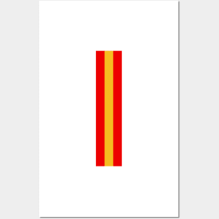 Retro American Football Stripes Kansas White, Red, Yellow Posters and Art